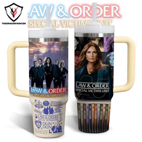 Law & Order Special Victims Unit Tumbler With Handle And Straw