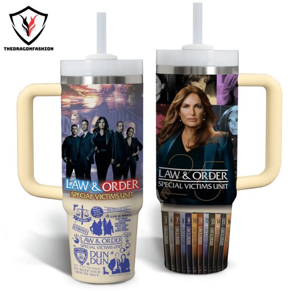 Law & Order Special Victims Unit Tumbler With Handle And Straw