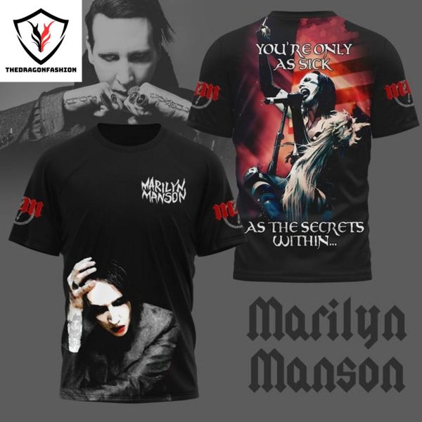 Marilyn Manson Youre Only As Sick As The Secrets Within 3D T-Shirt