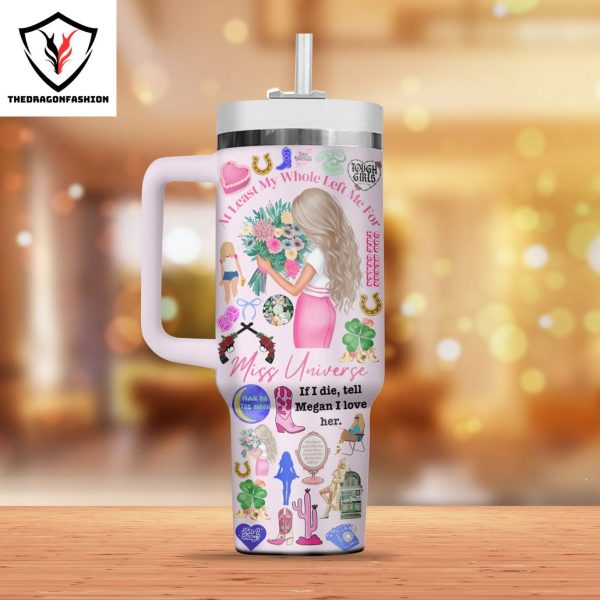 Megan Moroney Miss Universe Tumbler With Handle And Straw