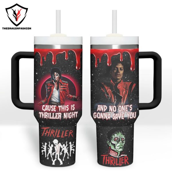 Michael Jackson Thriller Tumbler With Handle And Straw