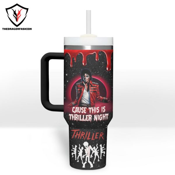 Michael Jackson Thriller Tumbler With Handle And Straw