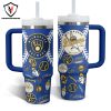 Let Go Dodgers Los Angeles Dodgers Baseball Design Tumbler With Handle And Straw