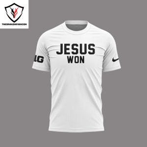 Jesus Won Ohio State Football 3D T-Shirt – White