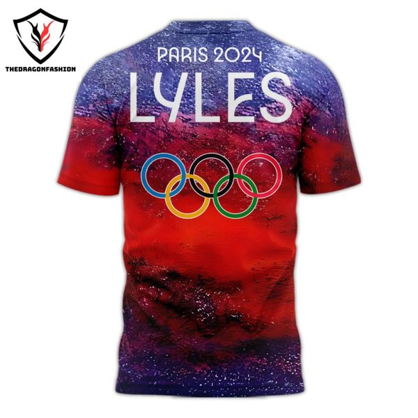 Noah Lyles Team USA Oympic Paris 2024 3D T-Shirt