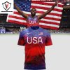 Noah Lyles Team USA Oympic Paris 2024 3D T-Shirt