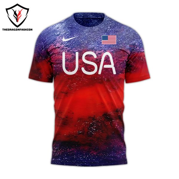 Noah Lyles Team USA Oympic Paris 2024 Design 3D T-Shirt