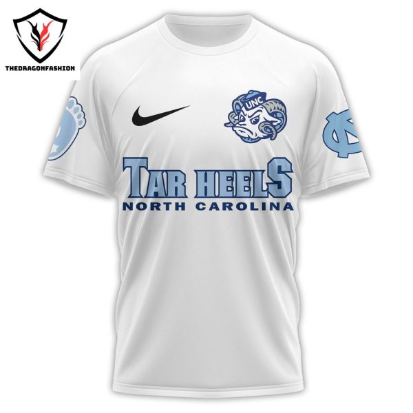 North Carolina Tar Heels Est 1789 Design 3D T-Shirt – White