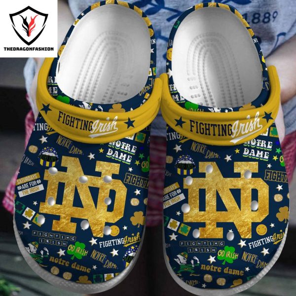 Notre Dame Fighting Irish Fighting Irish Crocs – Blue