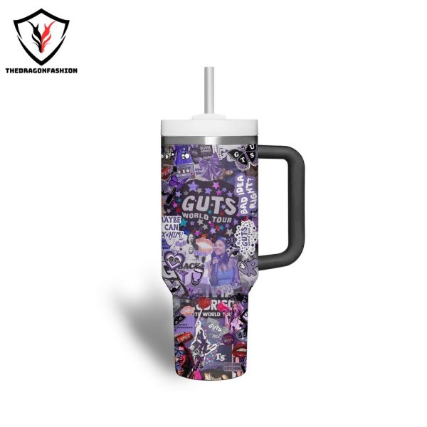 Olivia Rodrigo Guts World Tour Tumbler With Handle And Straw