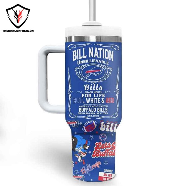 Personalized Buffalo Bills – Bills Mafia Tumbler With Handle And Straw