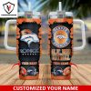 Personalized Cleveland Browns Football Tumbler With Handle And Straw