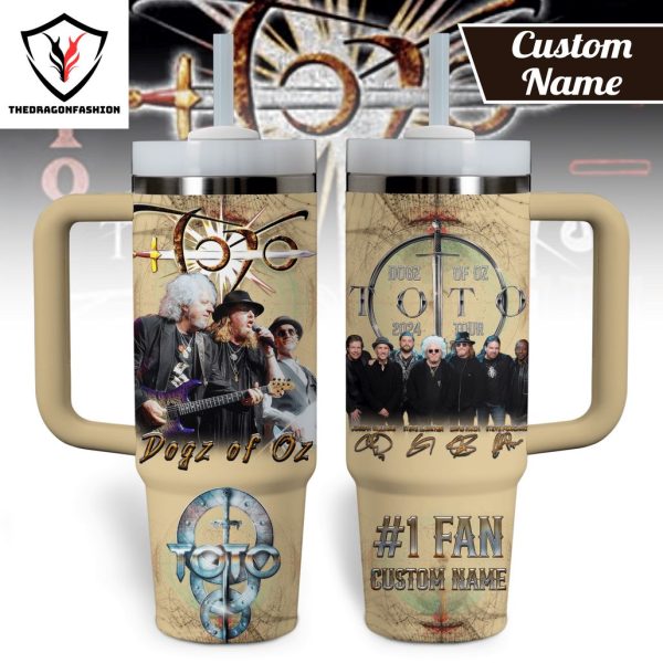 Personalized Dogz Of Oz – TOTO 2024 Tour Signature Tumbler With Handle And Straw