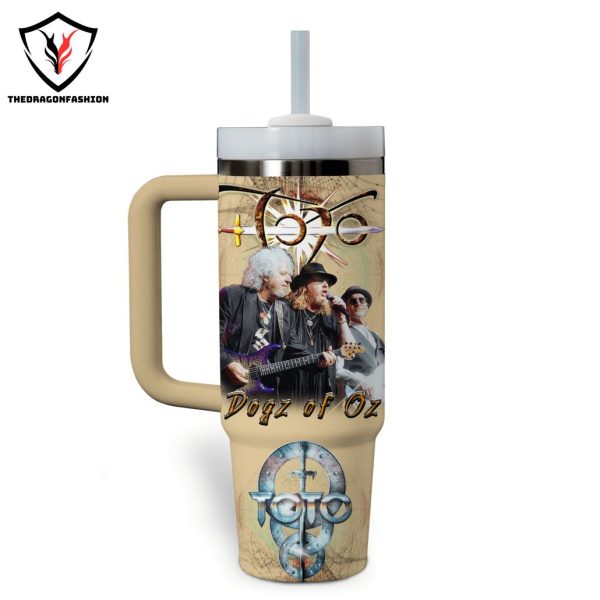 Personalized Dogz Of Oz – TOTO 2024 Tour Signature Tumbler With Handle And Straw