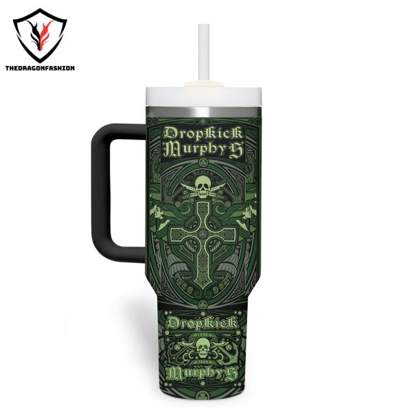 Personalized Dropkick Murphys St Patricks Day Tour 2024 Tumbler With Handle And Straw