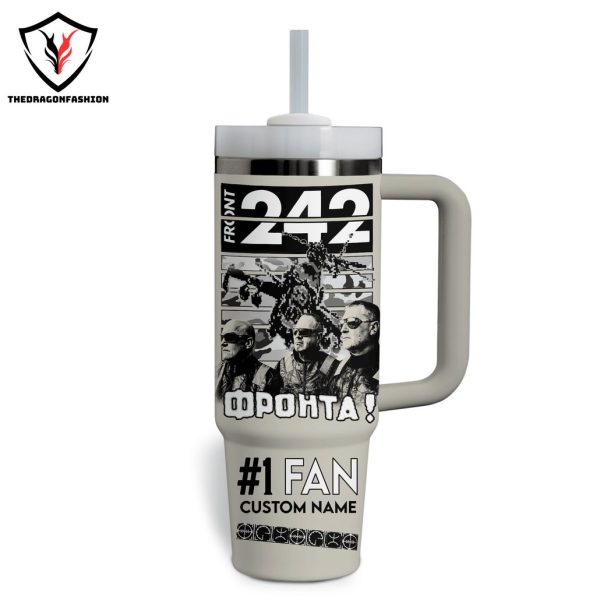 Personalized Front 242 – Blackout The Final Shows Tumbler With Handle And Straw