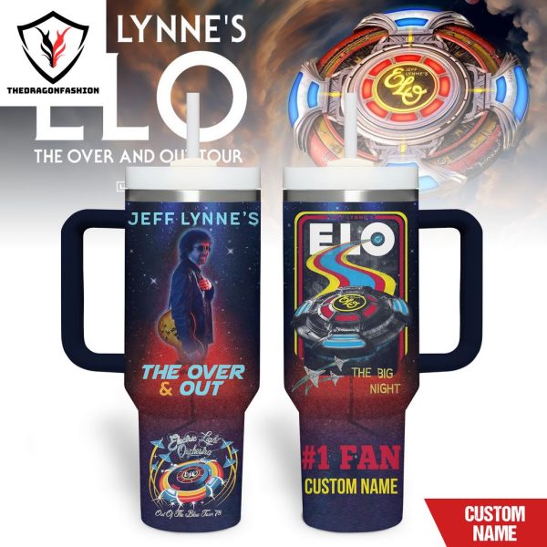 Personalized Jeff Lynne The Over And Out Tumbler With Handle And Straw