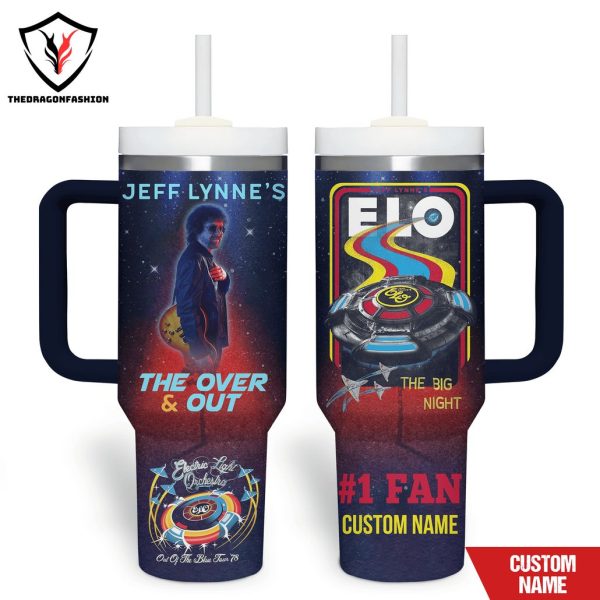 Personalized Jeff Lynne The Over And Out Tumbler With Handle And Straw