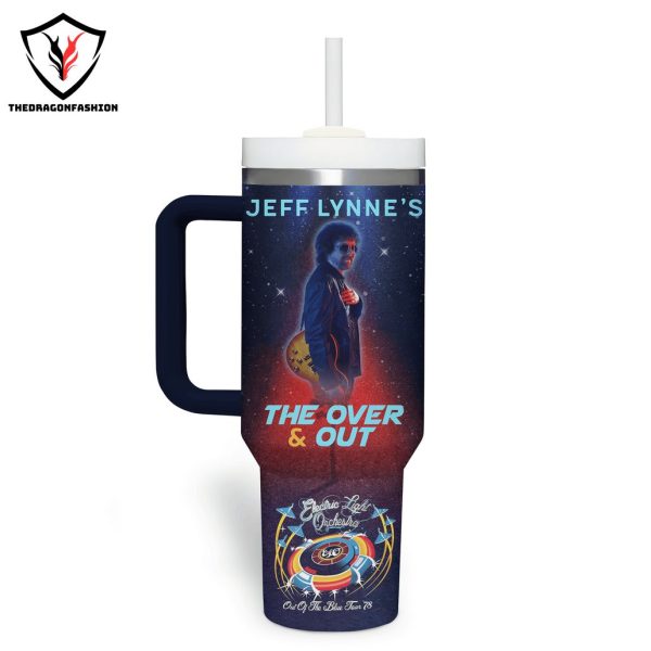 Personalized Jeff Lynne The Over And Out Tumbler With Handle And Straw