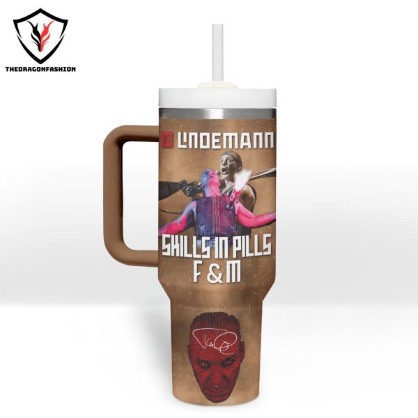 Personalized Lindemann – Skills In Pills Tumbler With Handle And Straw