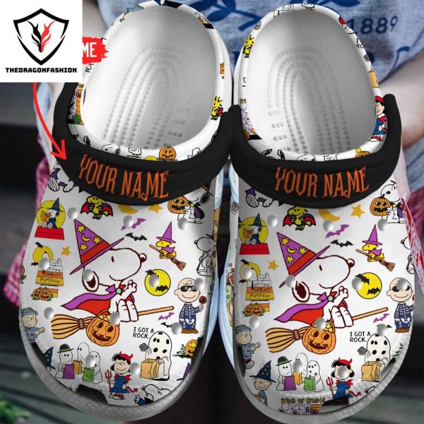 Personalized Snoopy Happy Halloween Design Crocs