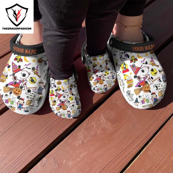 Personalized Snoopy Happy Halloween Design Crocs