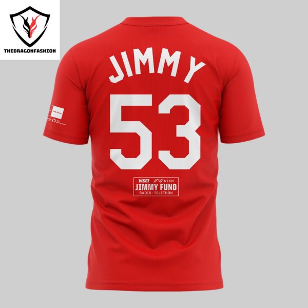 Personalized Strike Out Cancer Jimmy 53 Boston Red Sox 3D T-Shirt