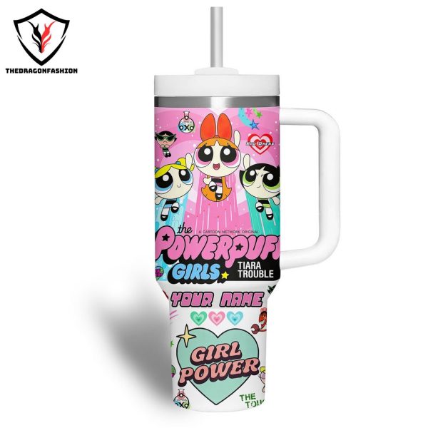 Personalized The Powerpuff Girls Tumbler With Handle And Straw