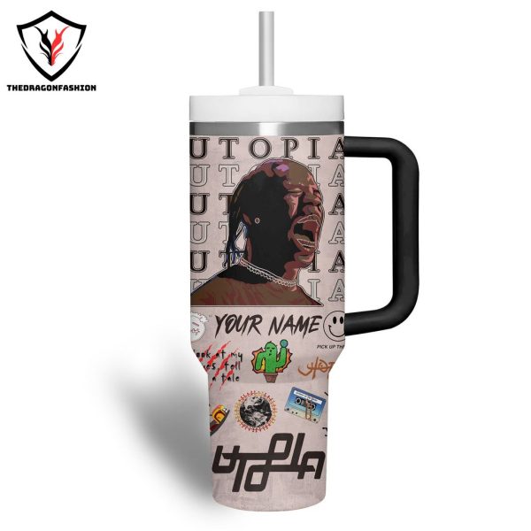 Personalized Travis Scott Vip Lounge Package Tumbler With Handle And Straw