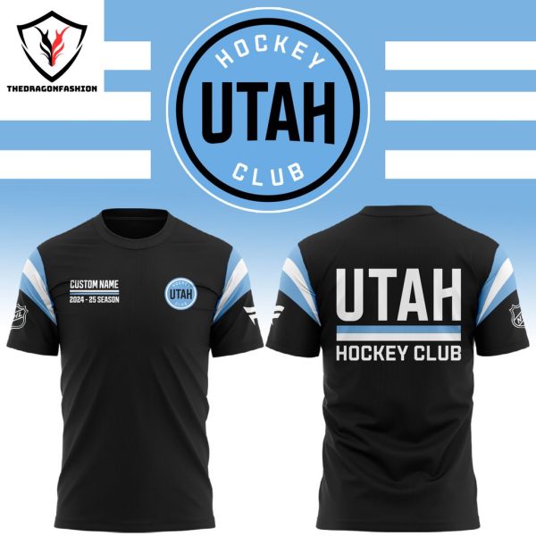 Personalized Utah Hockey Club 2024-25 Season Design 3D T-Shirt – Black