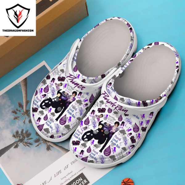 Prince Purple Rain – Peace & Love & Purple Rain Crocs