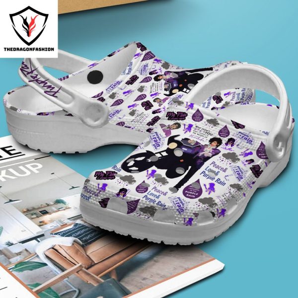 Prince Purple Rain – Peace & Love & Purple Rain Crocs