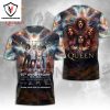 Queen Band 55th Anniversary 1970-2025 Thank You For The Memories Signature 3D T-Shirt