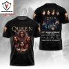 Queen Band 55th Anniversary 1970-2025 Signature Thank You For The Memories 3D T-Shirt