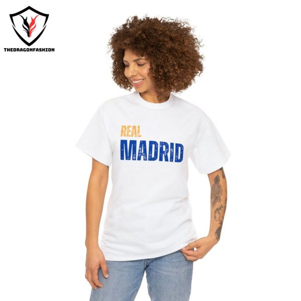 Real Madrid Unisex Heavy Cotton Tee, Real Madrid Fan T-shirt