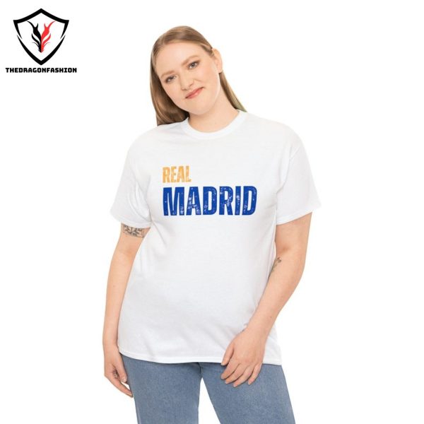 Real Madrid Unisex Heavy Cotton Tee, Real Madrid Fan T-shirt