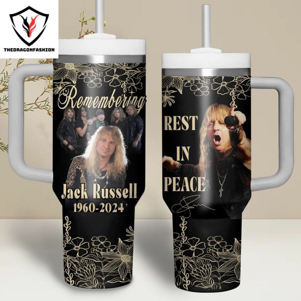 Reamembering Jack Russell 1960-2024 Rest In Peace Signature Tumbler With Handle And Straw