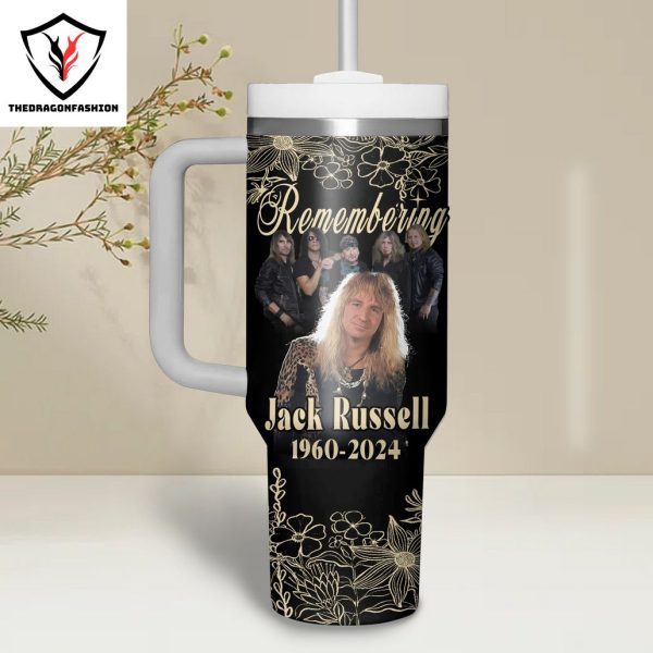 Reamembering Jack Russell 1960-2024 Rest In Peace Signature Tumbler With Handle And Straw