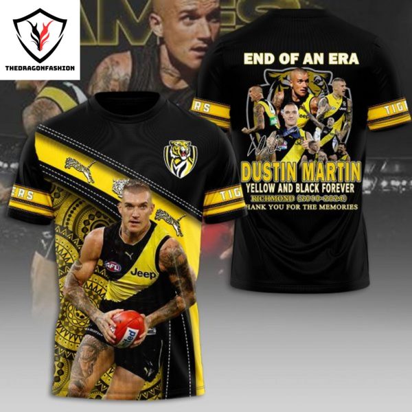 Richmond FC x Dustin Martin End Of An Era Signature 3D T-Shirt