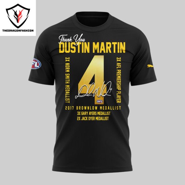 Richmond Tigers Dustin Martin Signature Design 3D T-Shirt