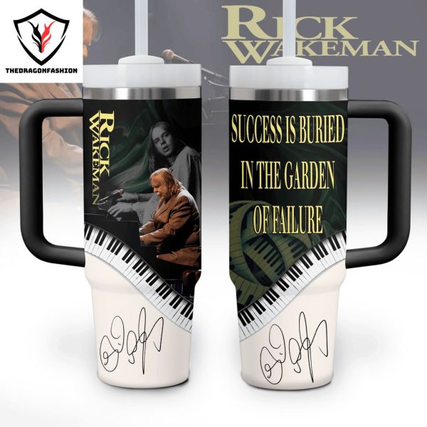 Rick Wakeman – Success Is Buried In The Garden Of Failure Tumbler With Handle And Straw