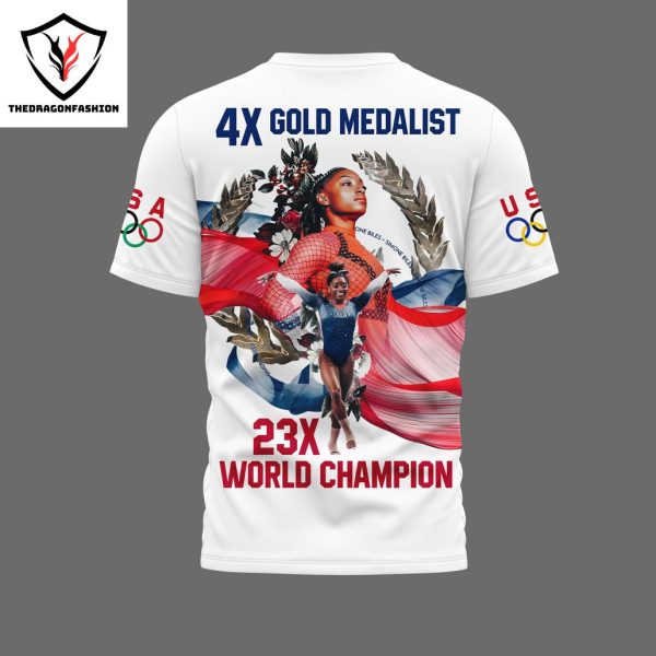 Simone Biles 4x Gold Medalist 23X World Champion 3D T-Shirt