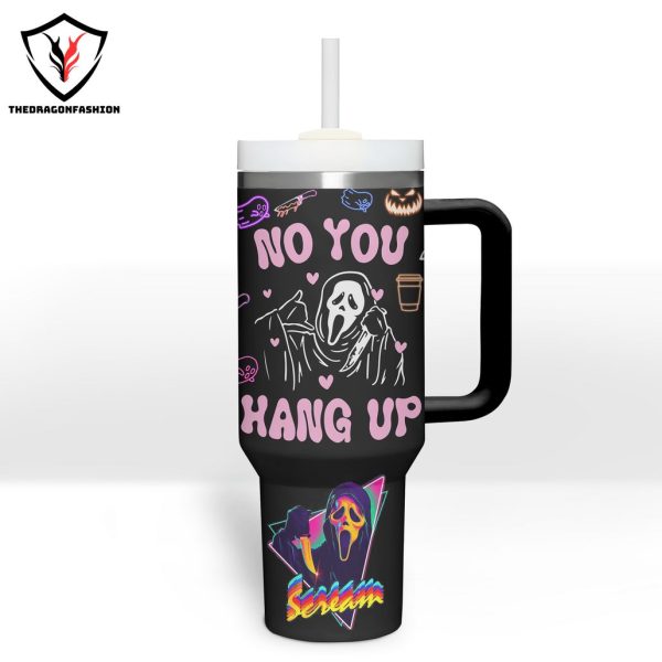 Starbucks Coffe No You Hang Up Halloween Tumbler With Handle And Straw