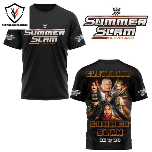 Summer Slam Cleveland 2024 WWE Design 3D T-Shirt