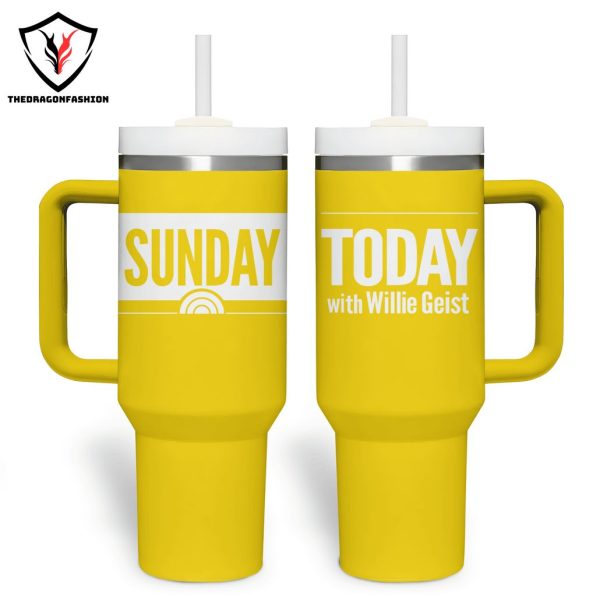 Sunday Today With Willie Geist Tumbler With Handle And Straw