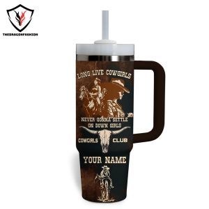 Personalized Morgan Wallen Long Live Cowgirls Tumbler With Handle And Straw