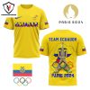 Team Ecuador Olympic Paris 2024 3D T-Shirt – Blue