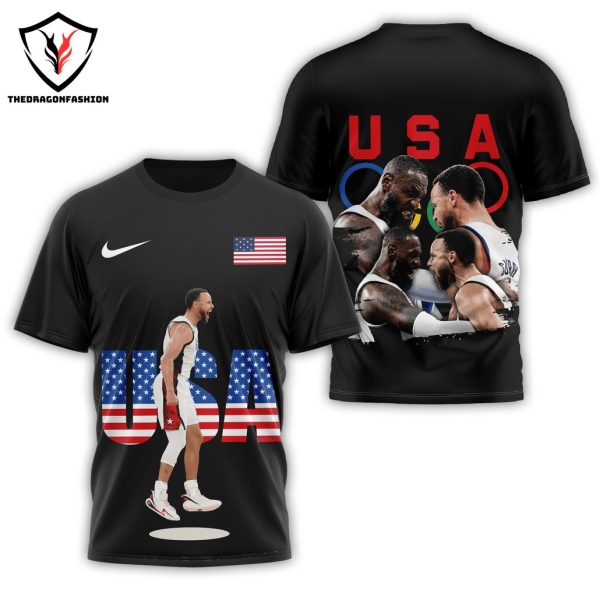 Team USA Olympic 2024 Design 3D T-Shirt