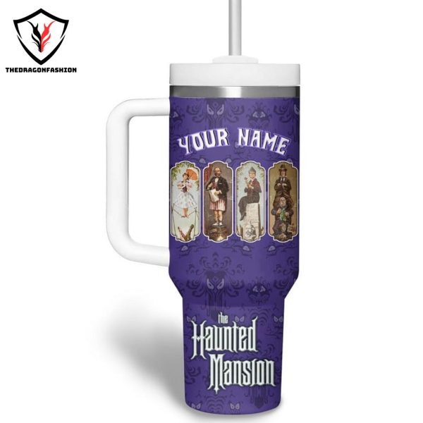 The Haunted Mansion Tumbler With Handle And Straw