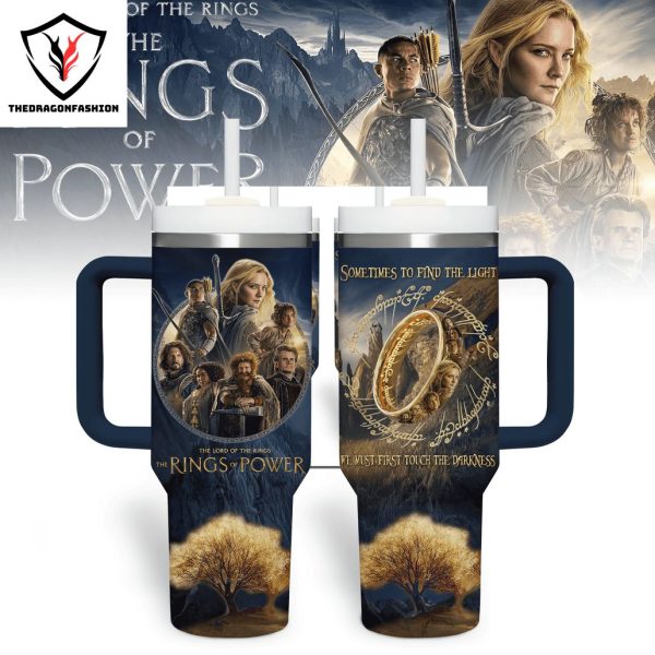 The Lord Of The Rings The Rings Of Power Tumbler With Handle And Straw